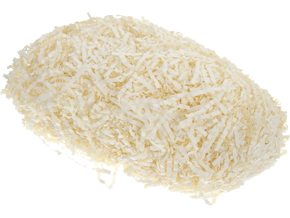 Paquete de 5 hojas de cartón corrugado, 100 g, blanco crema, ligero y decorativo, para rellenar cajas de regalo. SFUSHOS