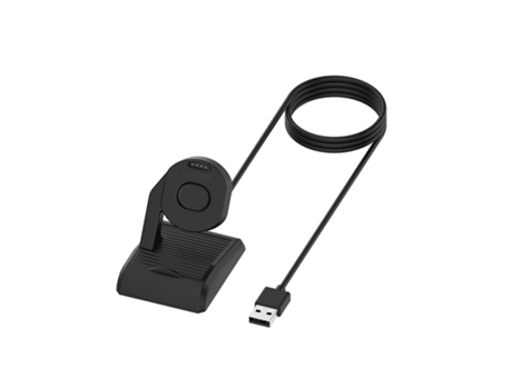 Smartwatch para Suunto 7 Soporte de cargador magnético vertical USB con función de datos, longitud: 1 m (negro)