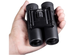 Binóculos Compactos 10x25 Pequenos E Leves Mini Binóculos Dobráveis De Bolso Com Lente Totalmente Revestida Para Caminhadas De Viagem Preto Saisiyiky