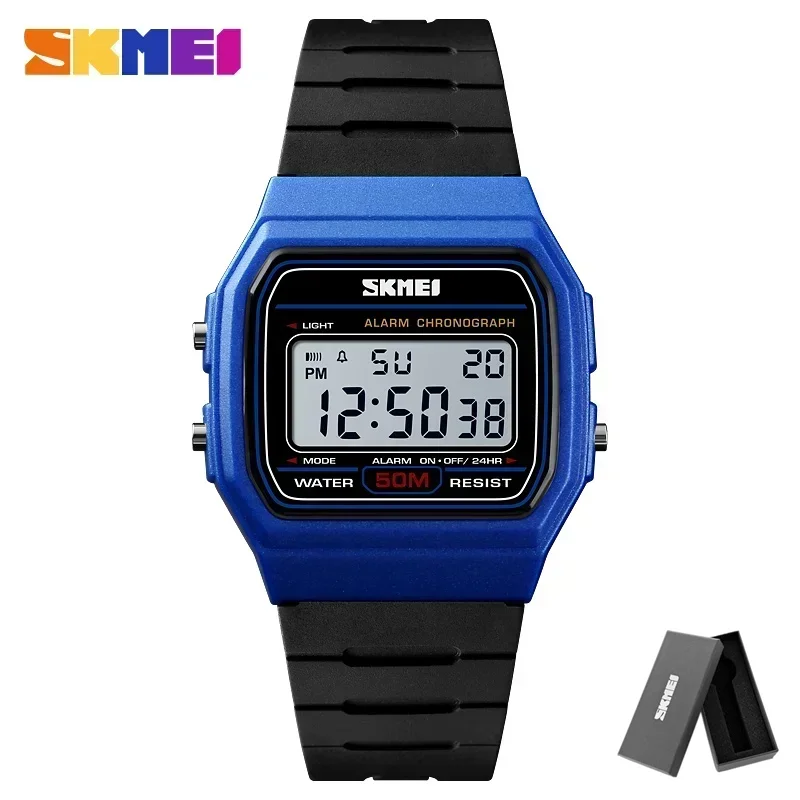 Reloj Deportivo Digital, Resistente Al Agua, Que Muestra La Fecha Y El Día De La Semana.