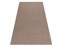 Alfombra De Lana Textura 488.12.la600 Osta - Olas, Marco Geométrico Estructural Marrón