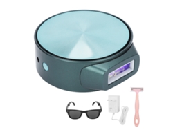 Máquina Depiladora 2 Modos 5 Velocidades, Dispositivo Redondo Para Piernas Brazos Rostro, 100‑240v Plug Eu Verde