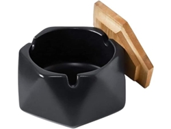 Hogar - Es Un Cenicero De Exterior Con Tapa. Fabricado Artesanalmente En Cerámica, Ofrece Una Excelente Resistencia Al Viento, Por Lo Que Re