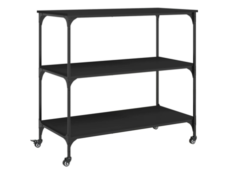 Carrito de cocina madera de ingeniería negro VIDAXL ( 102x50x95 cm)