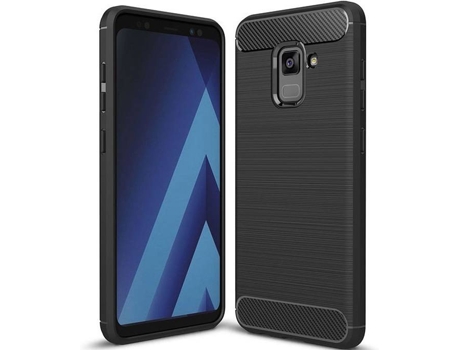 Carcasa Samsung Galaxy A8+ 2018 Multi4you Gel TPU Carbono Negro