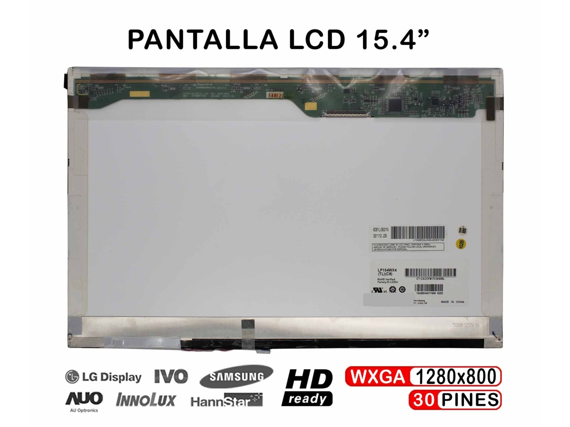 Pantalla LCD de 15,4" compatible con portátiles B154EW08, B154EW01, N154I3, L02 y B154SW01.