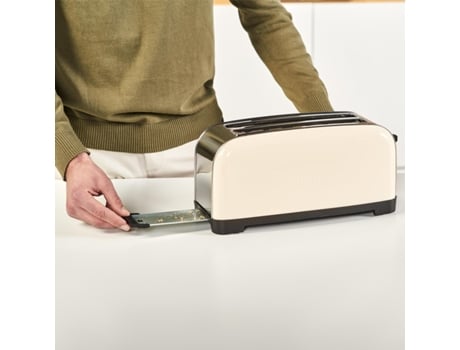 Taurus Vintage Cream 2 Slices 1400 W Negro Crema Acero Inoxidable