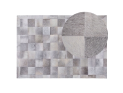Alfombra BELIANI Alacam de Piel de vaca Gris 160x230
