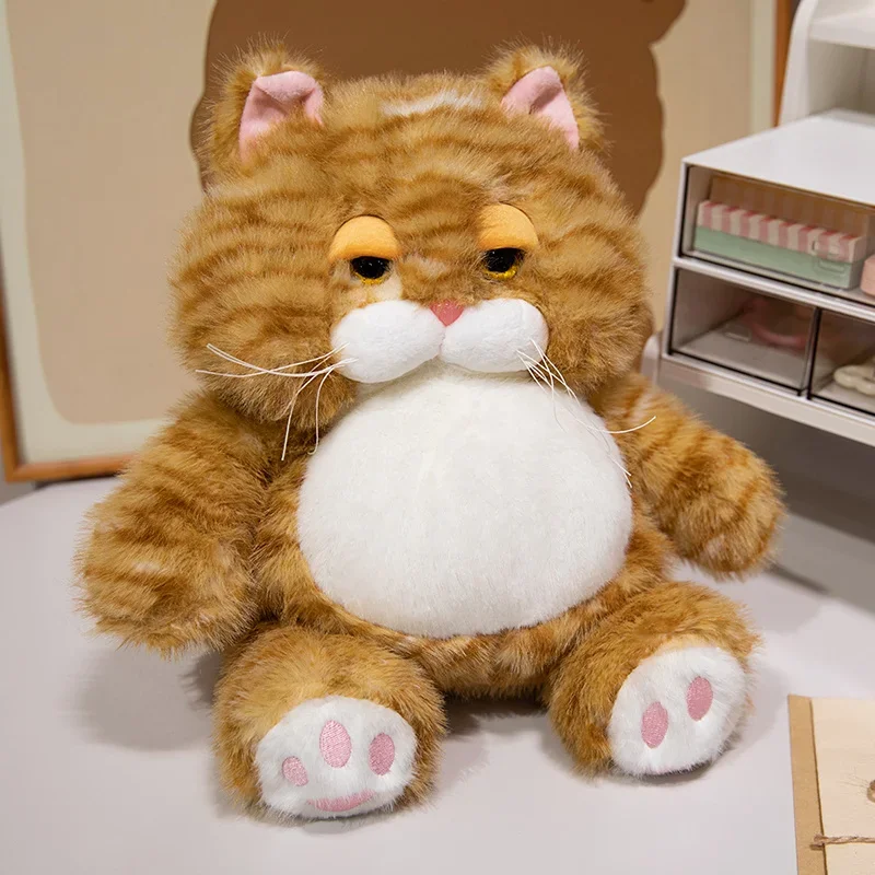 (marrón, 25 Cm) Peluche Suave De Gato, Diseño Adorable, Con Peso.