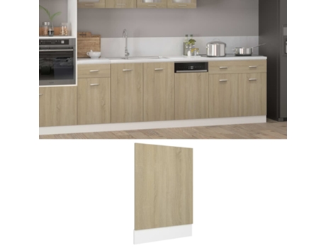 MAISON EXCLUSIVE - Panel para lavavajillas contrachapada color roble 45x3x67 cm