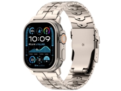 Bracelete Para Apple Watch 46/49/45/44mm - Liga De Titânio Com Fivela Plana De Liberação Rápida 26mm Titânio