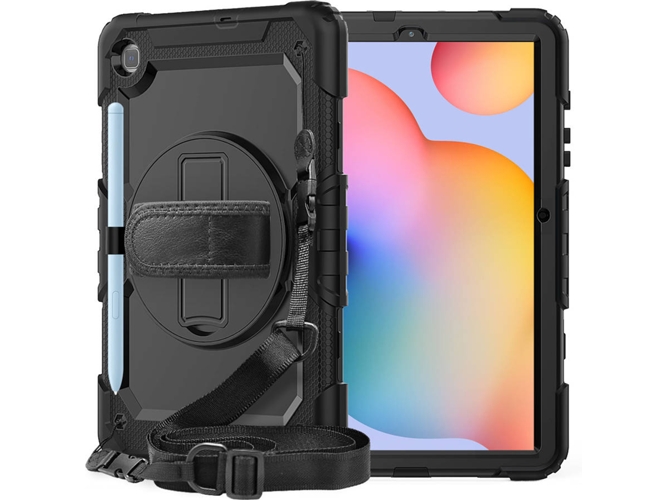Funda y Película + Soporte Samsung Galaxy Tab S6 Lite PHONESHIELD Policarbonato/TPU Negro