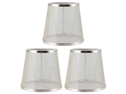 2026-3pcs Abat-jour De Tissu E14 Estilo Moderno Europeo Para Candelabro Lámpara Color Oro