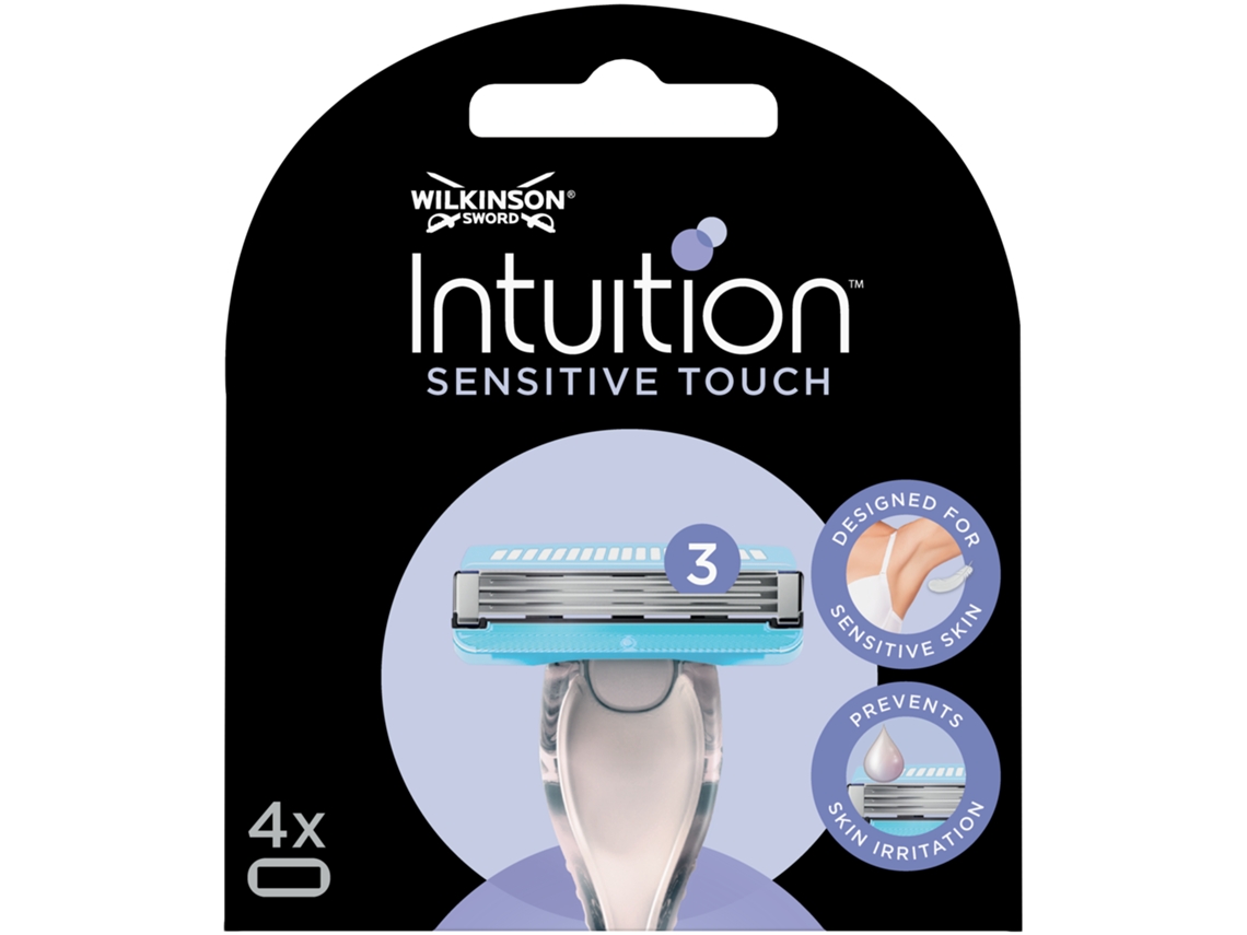 Intuition Sensitive Touch Recambio Maquinilla de Afeitar 4 Uds WILKINSON