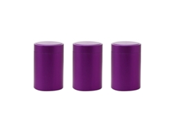 (3 Piezas Moradas) Mini Caja De Té De Metal, Pequeño Contenedor Portátil