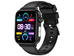 Reloj inteligente ET570 de 1,39 pulgadas con monitorización de salud, llamadas Bluetooth y cronómetro (negro)