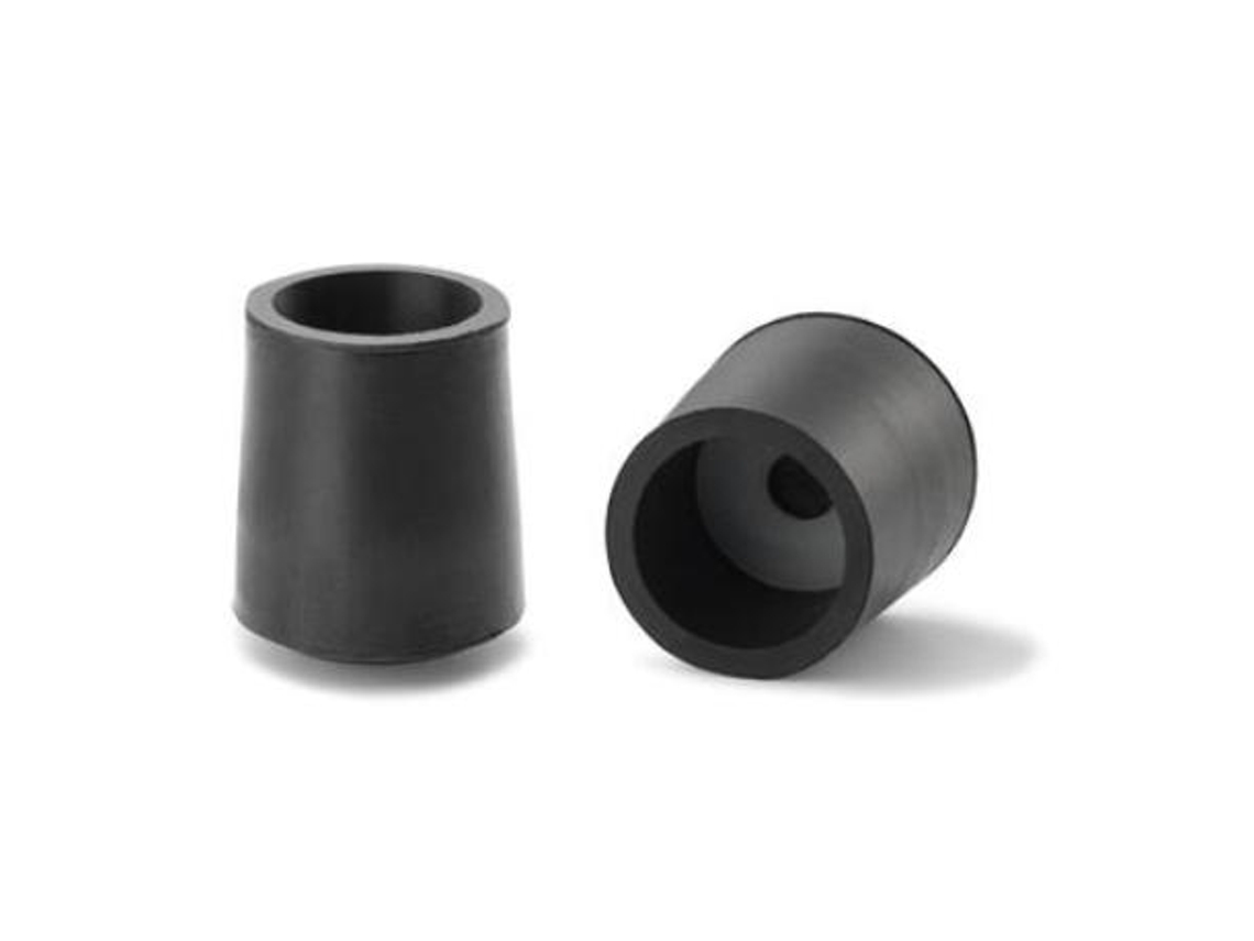 Contera andador goma 25mm.negro unidad