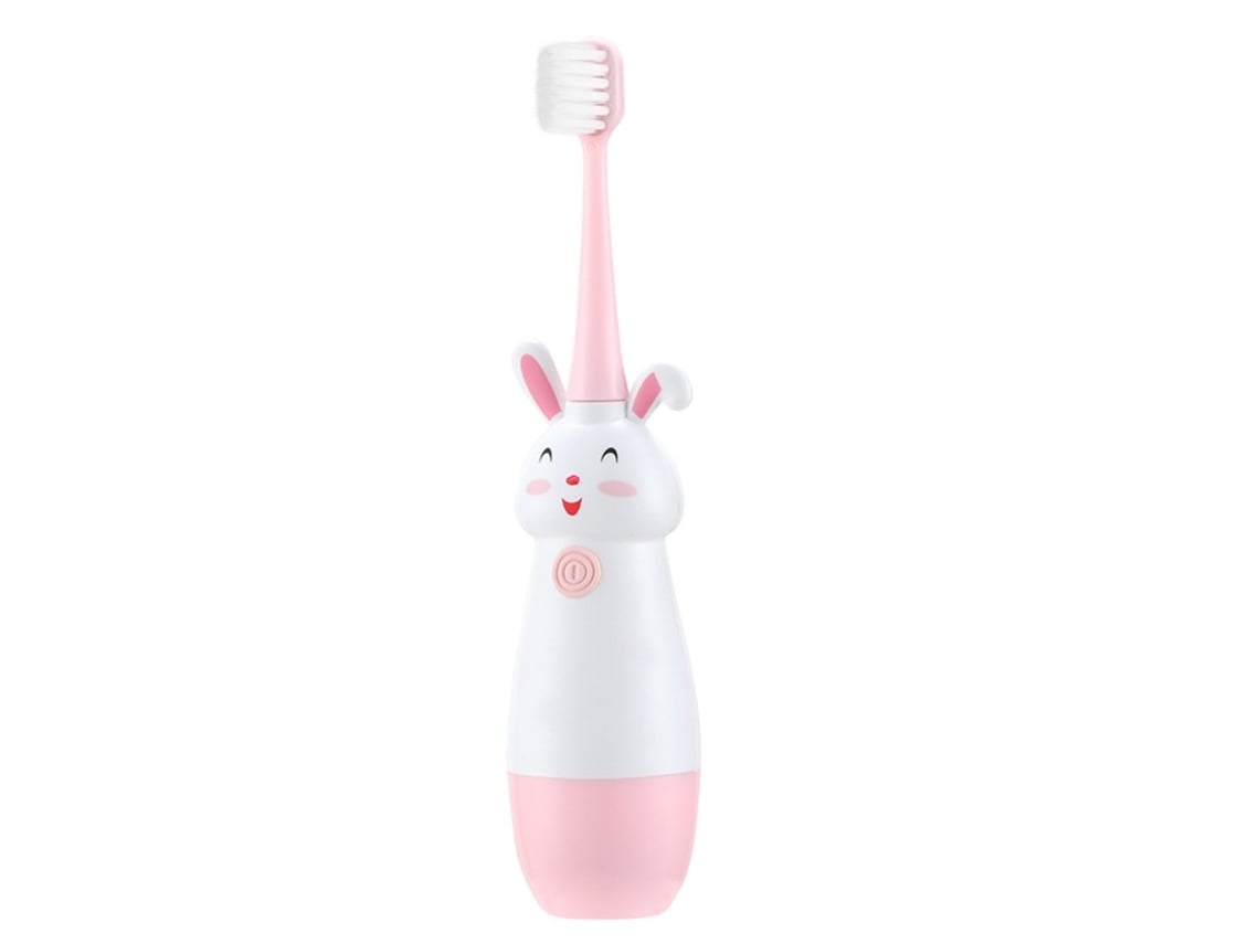 Cepillo De Dientes Eléctrico Apto Para Niños De 2 A 9 Años, Con Cabezal De Cerdas Suaves, Color Rosa.