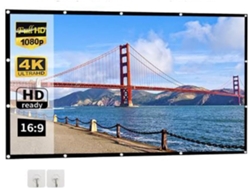 Pantalla De Proyección Para Exteriores, Portátil, Plegable, Antiarrugas, Ligera, Impermeable, 16:9 4k