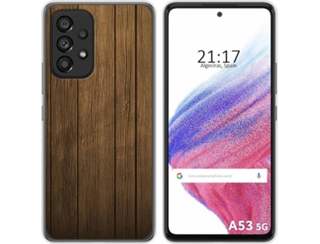 Carcasa para Samsung Galaxy A53 5G TUMUNDOSMARTPHONE Dibujos Madera Multicolor