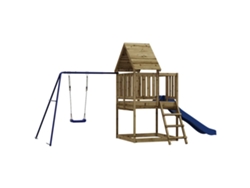 Parque Infantil De Exterior VIDAXL Marrón Madera