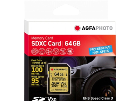 Agfaphoto 10606 Tarjeta de memoria 64 Gb SDXC UHS-I Clase 10