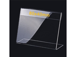 Porta Tarjetas De Negocios Acrílico Premium Resistente A Rayones Para Oficina Hotel Reuniones Tamaño 80x40mm