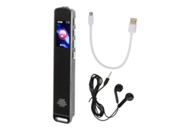 Grabadora De Voz Inteligente Activada Por Voz Con Reducción De Ruido Hd, Conversión De Voz A Texto, Reproductor De Mp3 Y 8 Gb De Memoria - Mini Y Portátil