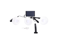 2026-luz Colgante Solar Led De 3 Cabezas Con Inducción Blanca Cálida Ajustable Ip65 Impermeable Para Exterior Patio Granero Camino Porche