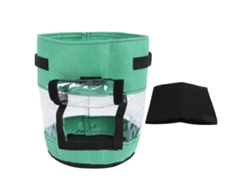 Bolsa De Cultivo De Patatas 360° Transparente Con Tela Opaca 30x35cm 26l/7gal Accesorio De Jardín