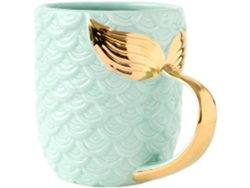 Taza De Porcelana Con Diseño De Sirena, 443 Ml, Taza Grande Y Bonita Para Café, Té O Como Regalo De Cumpleaños.