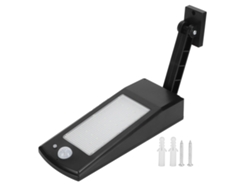 Lámpara Solar Con Sensor De Movimiento Para Jardines, Patios, Parques Y Calles. Resistente Al Agua (ip65), Color Negro.