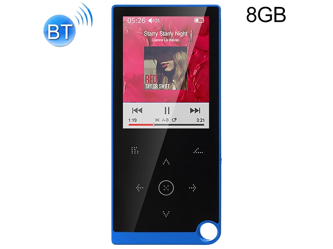 Reproductor de audio deportivo CSYY E05, MP4/MP3, 8 GB, Bluetooth (azul)