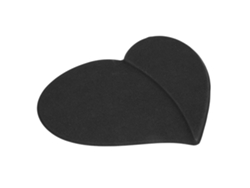 Base De Ratón Portátil En Forma De Corazón Con Estación De Carga Inalámbrica De 5w, Antideslizante, Mate Negro