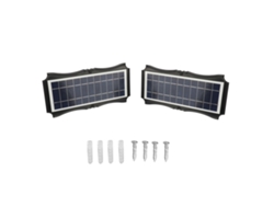 2 Unidades De Apliques Solares De Pared Para Exteriores, Ip65, Impermeables, 8w, Con Lente Óptica Bicolor Para Jardín Y Patio.