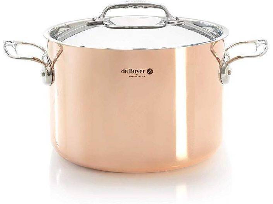 Olla en Cobre y Acero Inoxidable DE BUYER 24 cm