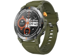 Reloj inteligente con linterna, para deportes al aire libre, llamadas Bluetooth, multifuncional, monitor de frecuencia cardíaca Yizhood (verde)