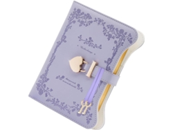 Cuaderno personal de piel sintética, tamaño B6, con llave, con cierre, 360 páginas, diario secreto.