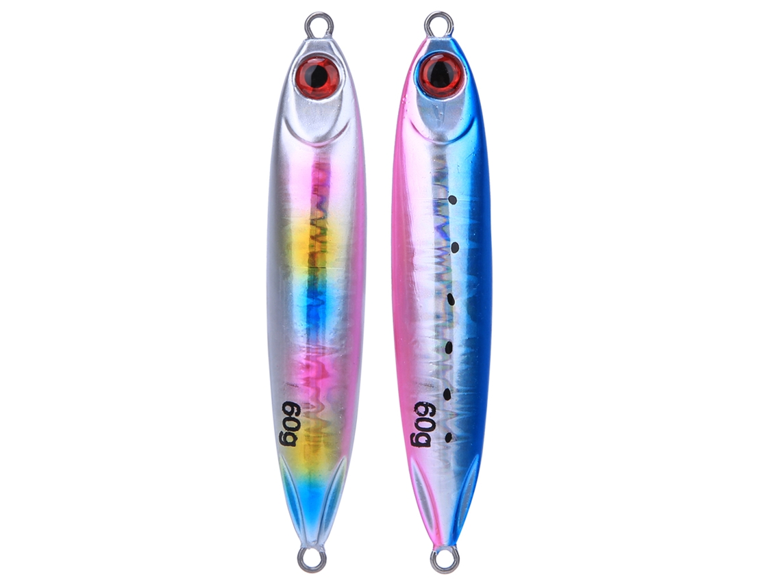 Juego De 2 Señuelos Artificiales Q11 De 60 G Para Pesca De Lanzamiento Largo.