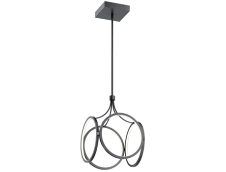 Lámpara colgante KICHLER (Qn-Ciri-P-MBK) Ciri Aluminio, hierro, LED acrílico esmerilado LED