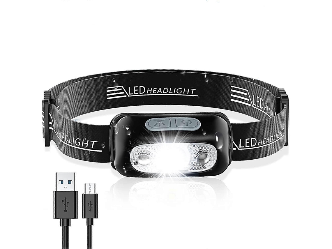 Linterna Frontal Recargable Super Brillante Led - Impermeable Ipx6, Ángulo Y Correa Ajustables, Linterna Frontal Led