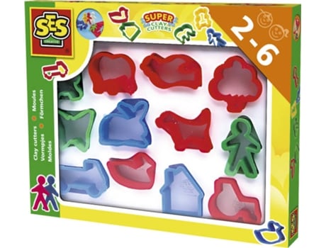 Moldes de Plastilina SES 884 (Edad Mínima: 2 Años - 25.3 x 3.1 x 20.2 cm)