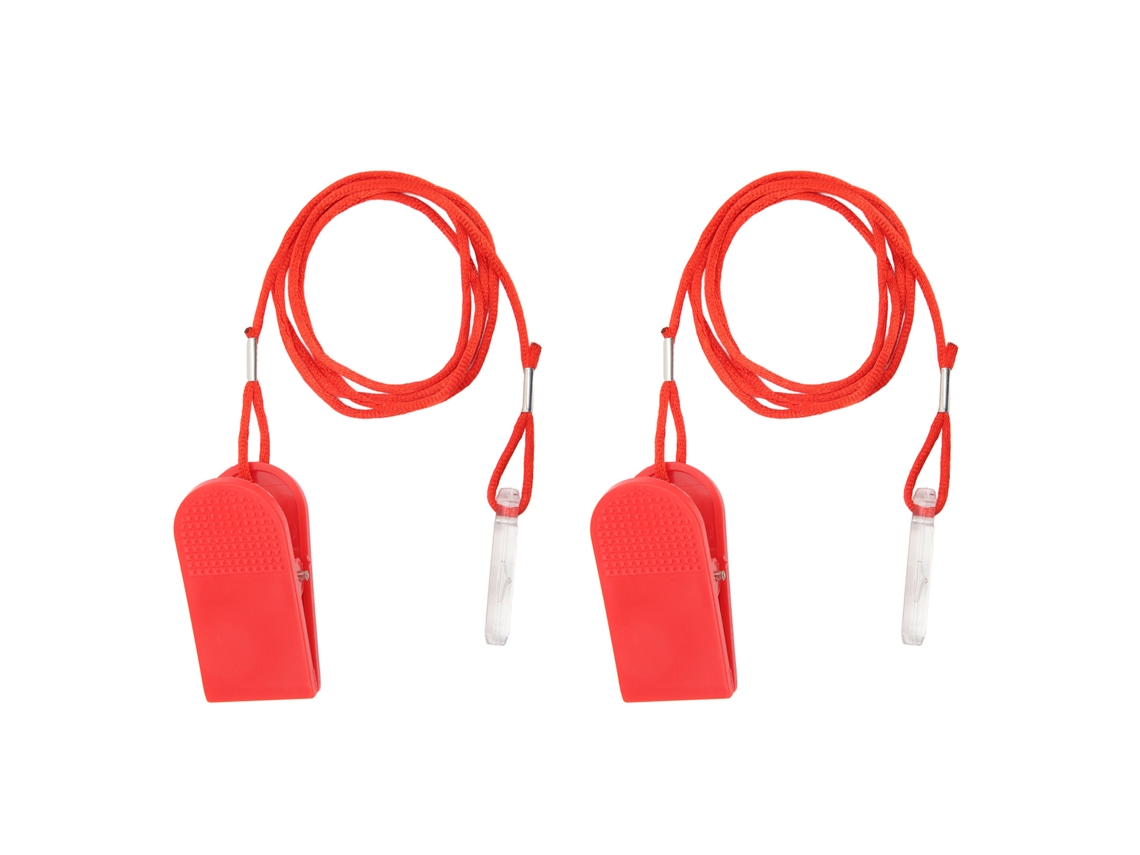 2 interruptores de seguridad para cinta de correr, accesorios de gimnasio, interruptor de seguridad para cinta de correr, color rojo