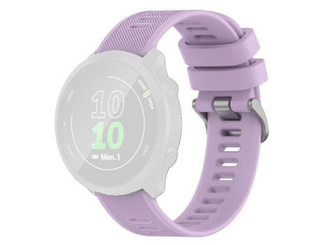 Correa de Silicona textura de sarga para Samsung Galaxy Watch 5 40mm/44mm/Watch 5 Pro 45mm/Watch4 40mm/44mm/Watch4 Classic 42mm - púrpura claro