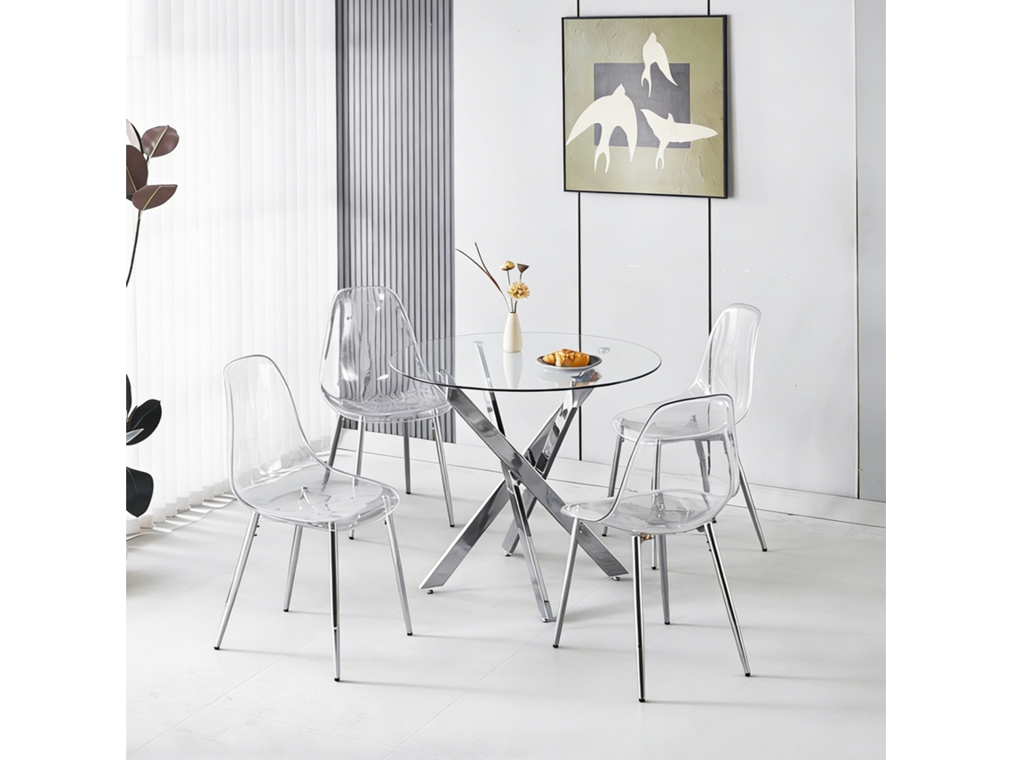 Juego De Comedor Con Mesa Para 1+4 Personas Y 4 Sillas.