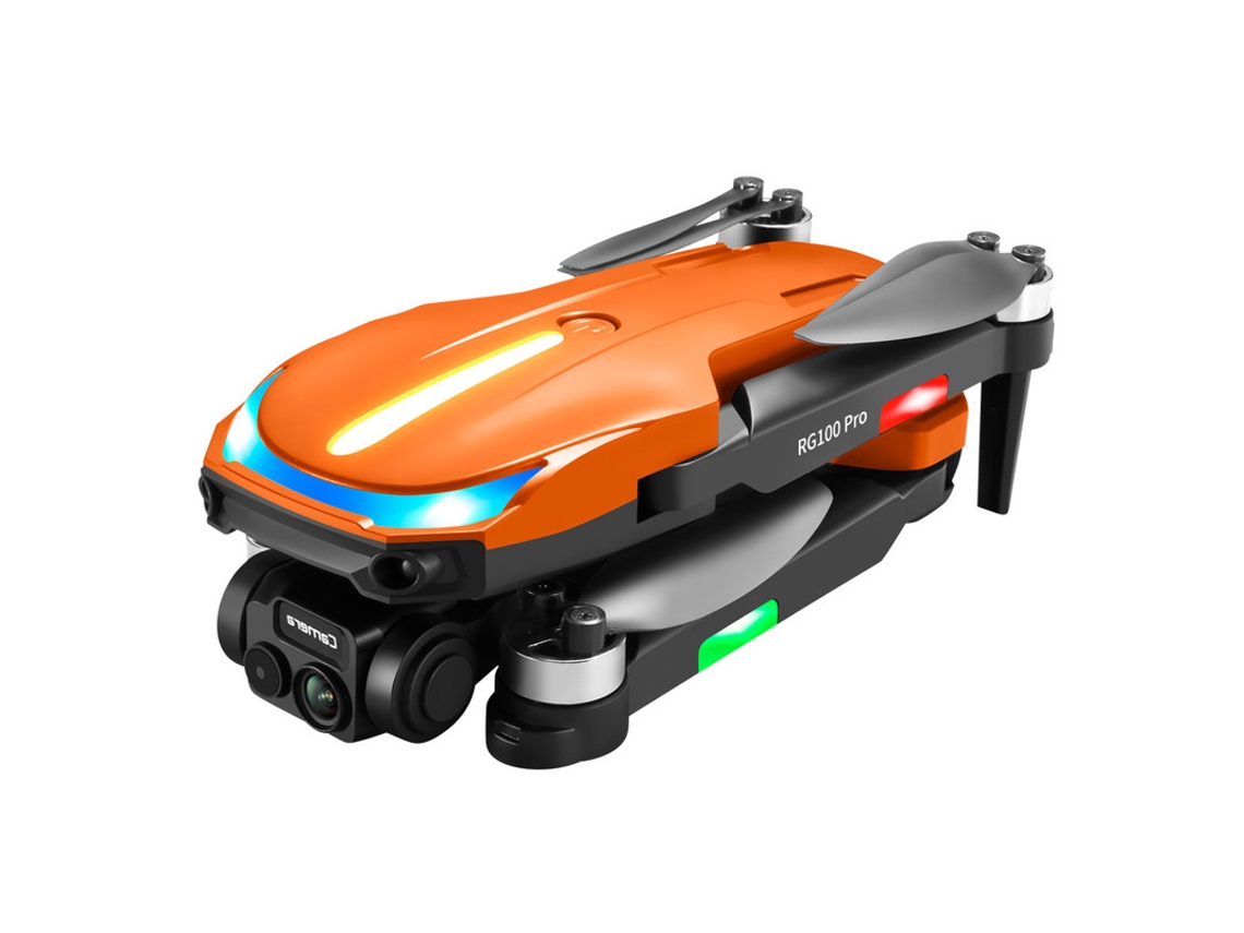 Mini Dron Plegable Rg100 Pro Con Cámara 4k (2 Baterías - Duración De La Batería 15 Min - Naranja)