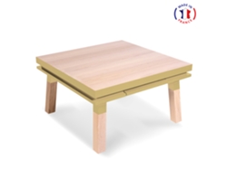 Mesa Cuadrada de Centro MON PETIT MEUBLE FRANÇAIS (Rojo de Pluduno - Madera - 80 x 45 x 80 cm)