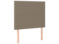 Maison Exclusive - Cabecero De Cama Gris Topo 80x5x118/128 Cm Tela