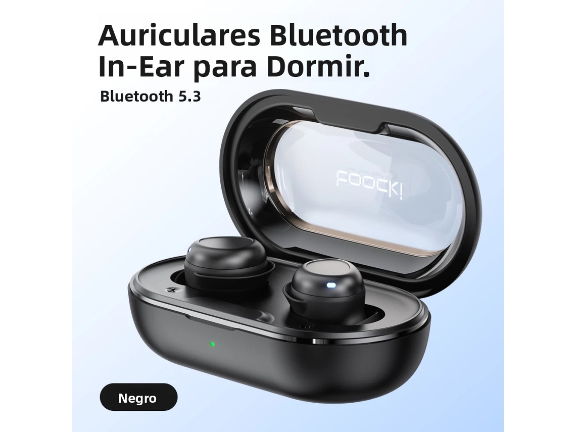 Auriculares Inalámbricos Bluetooth 5.3 (negros), Resistentes Al Agua, Controles Táctiles, Cancelación De Ruido Enc, Incluye Tapones Para Los Oídos.