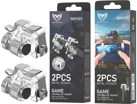Gatillo MOVETECK GAMER Botones Metálicos NR9233 Gris